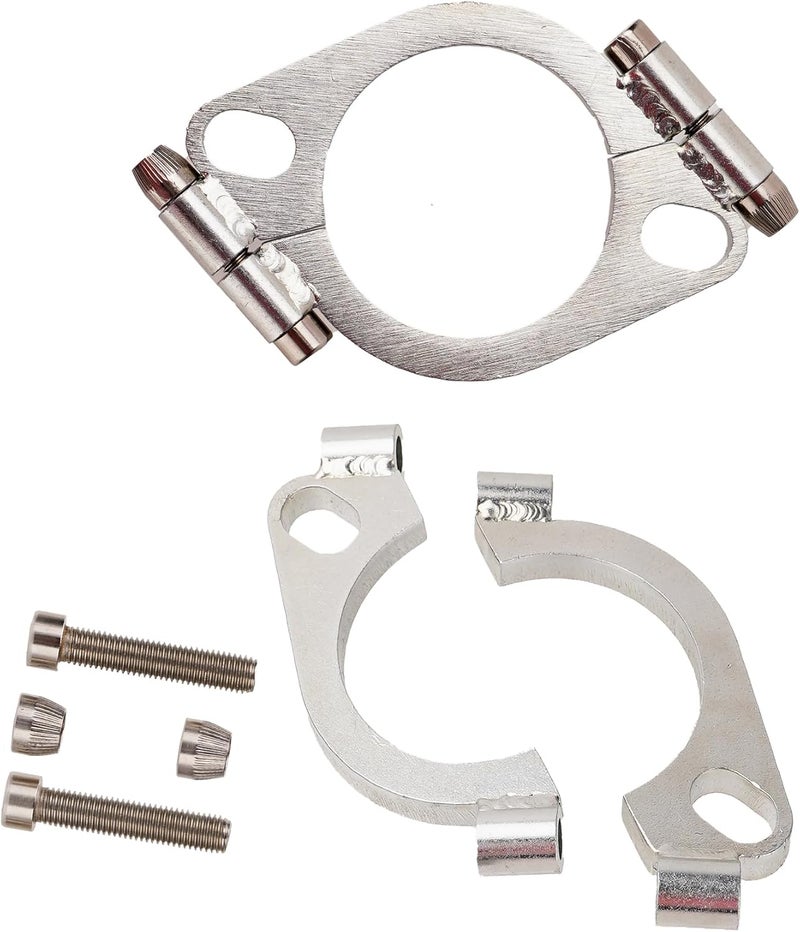 RWRAPS 2 Pack 2.0" Split Flange Repair Kit,Iron galvanized 2 Bolt 2.0"/51mm Exhaust Flange Flat Split Flange Repair Replacement Kit - Image 1